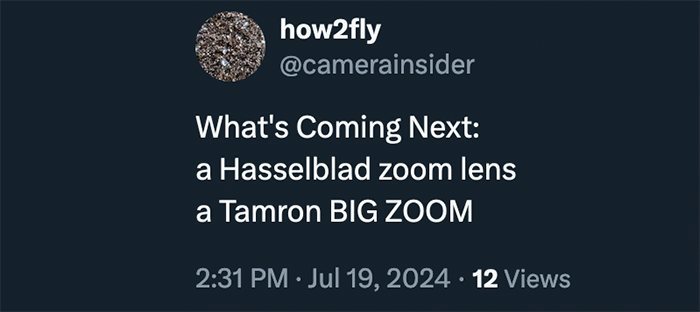 Tamron sẽ chuẩn bị công bố 1 ống kính zoom lớn dành cho hệ máy fullframe?